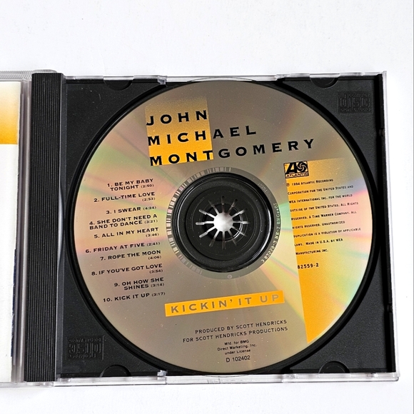 John Michael Montgomery Kickin' It Up (1994 Atlantic Records) Audio CD - Picture 4 of 5